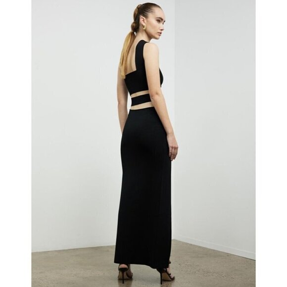 Auteur Bandage Dress in Black XLarge New Womens Maxi Long Gown - Picture 13 of 16